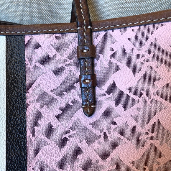 Juicy Couture Large Pink Satchel Purse Shoulder Bag Vacation Work Date Night Bag - Picture 9 of 15